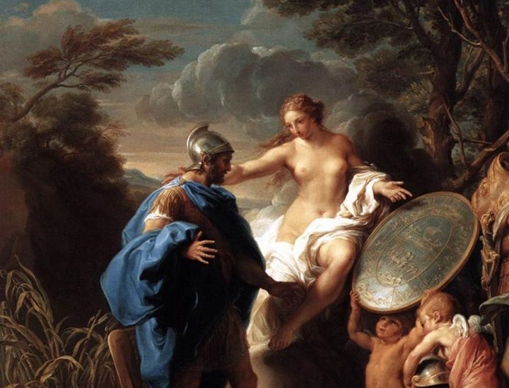 Venus Presenting Aeneas with Arms Forged by Vulcan - Pompeo Girolamo Batoni